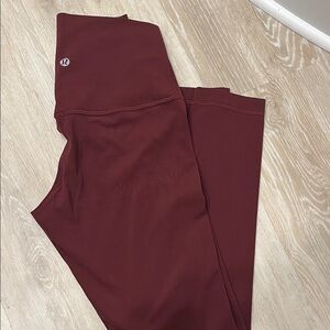 lululemon athletica Burgundy Leggings